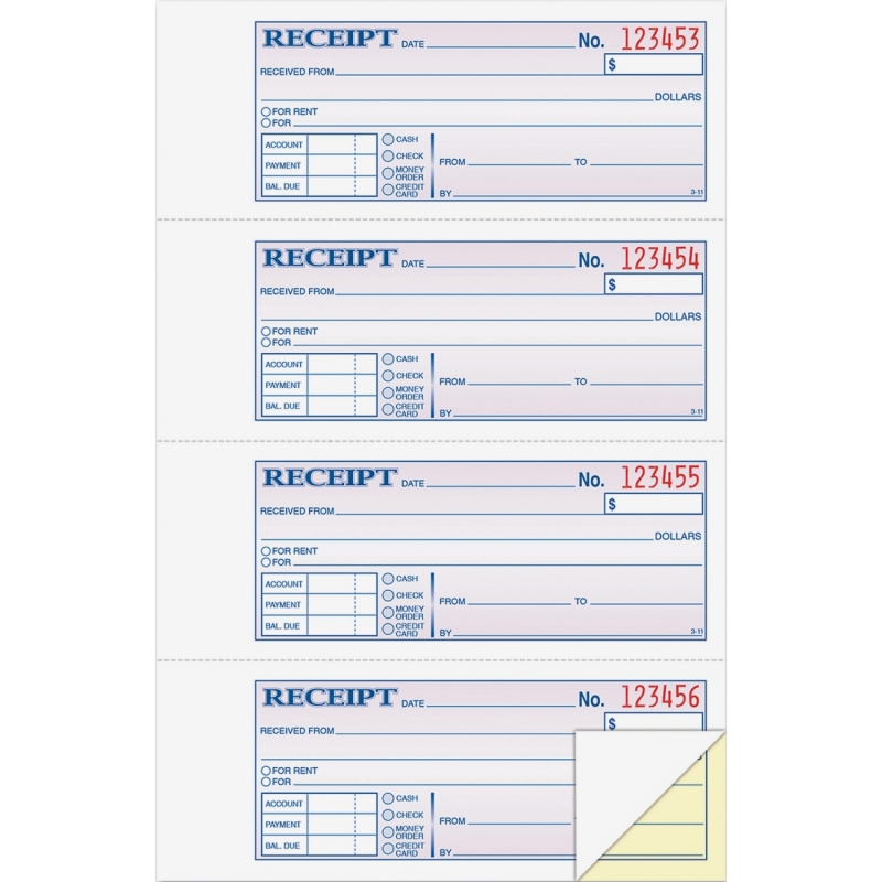 Adams Money/Rent Receipt Book DC1182 ABFDC1182