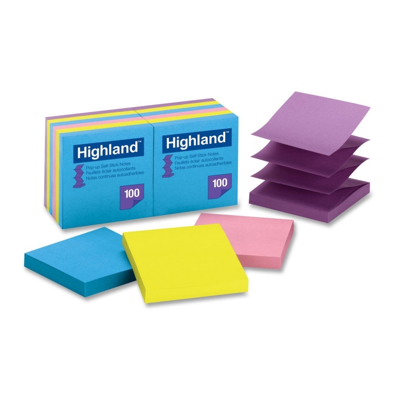 Highland Highland Repositionable Bright Pop-up Note 6549PUB MMM6549PUB