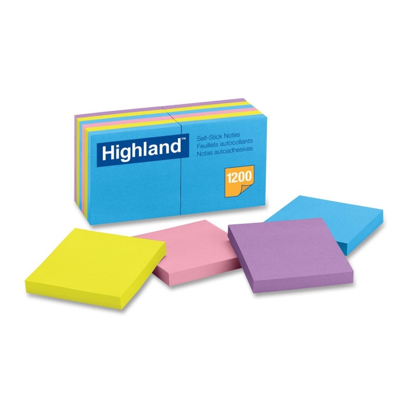 Highland Highland Bright Self-stick Removable Note 6549B MMM6549B