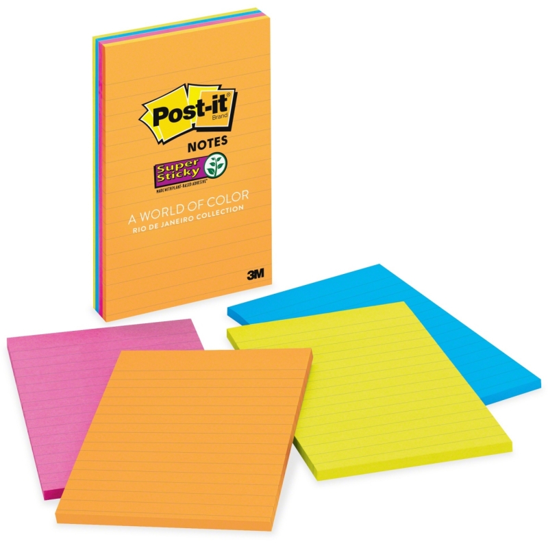 Post-it Super Sticky Rio de Janeiro Lined Pads 4621SSAU MMM4621SSAU