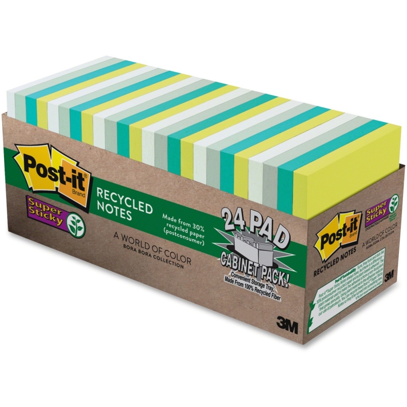 Post-it Post-it Super Sticky Bora Bora Notes 65424SSTCP MMM65424SSTCP 654-24SST-CP