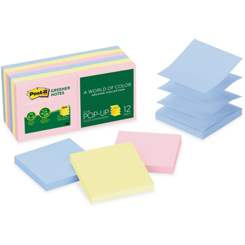 Post-it Post-it Greener Helsinki Pop-up Notes R330RP12AP MMMR330RP12AP