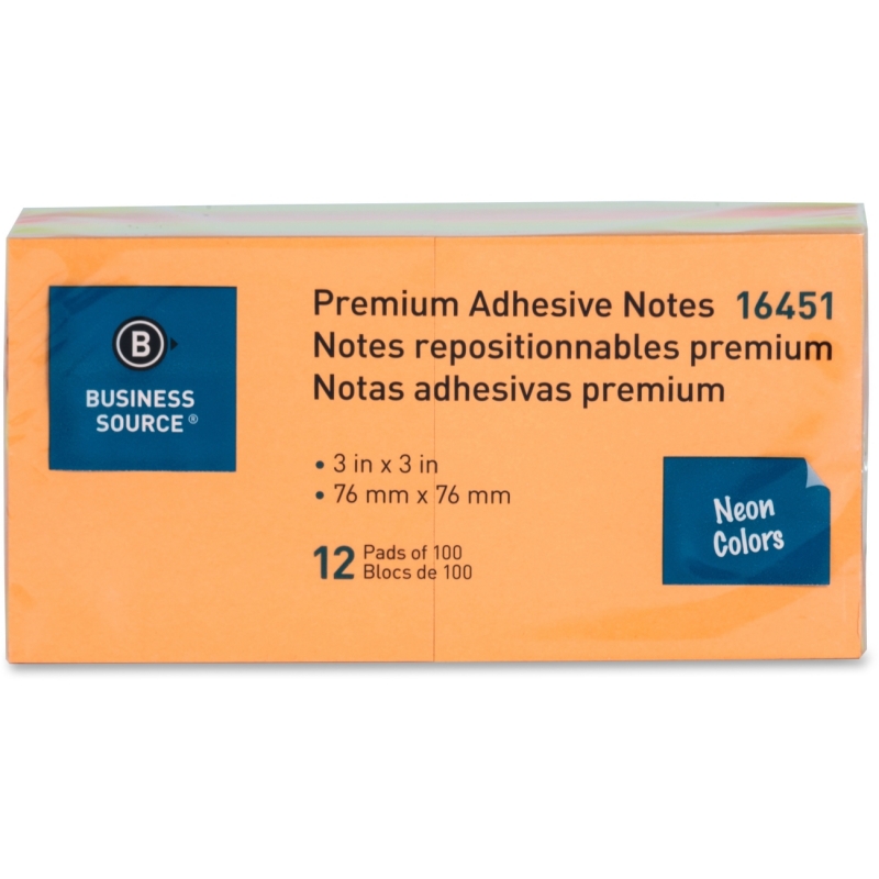 Business Source Adhesive Note Pad 16451 BSN16451