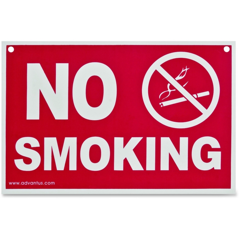 Advantus No Smoking Wall Sign 83639 AVT83639