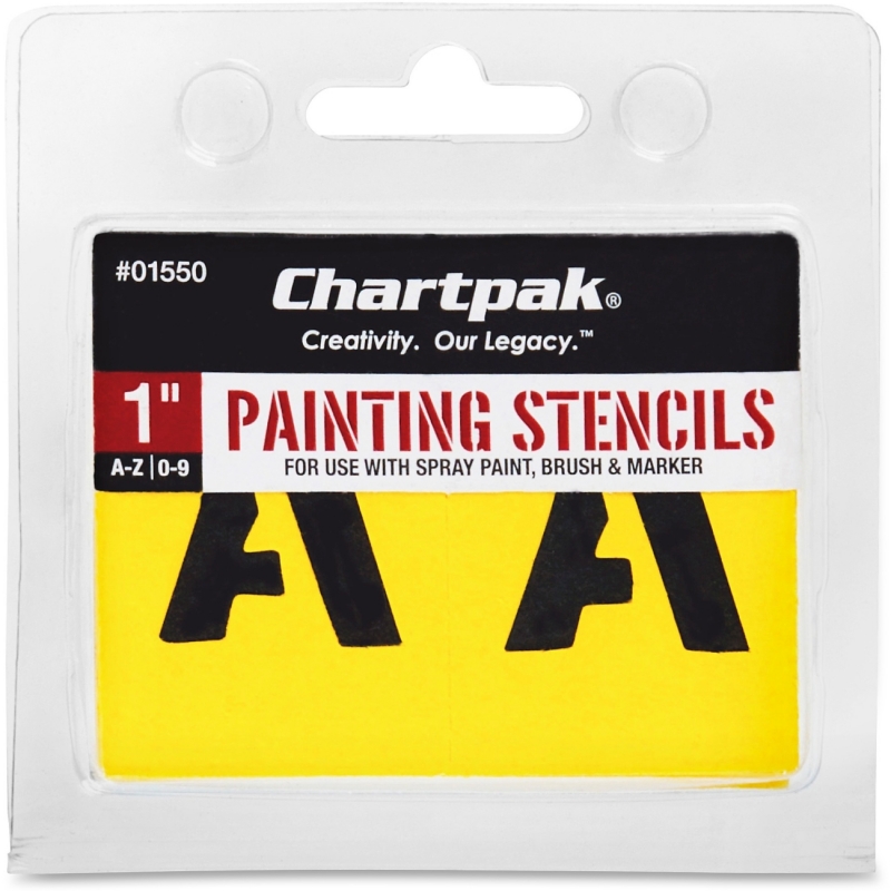 Chartpak Painting Letters & Numbers Stencil 01550 CHA01550