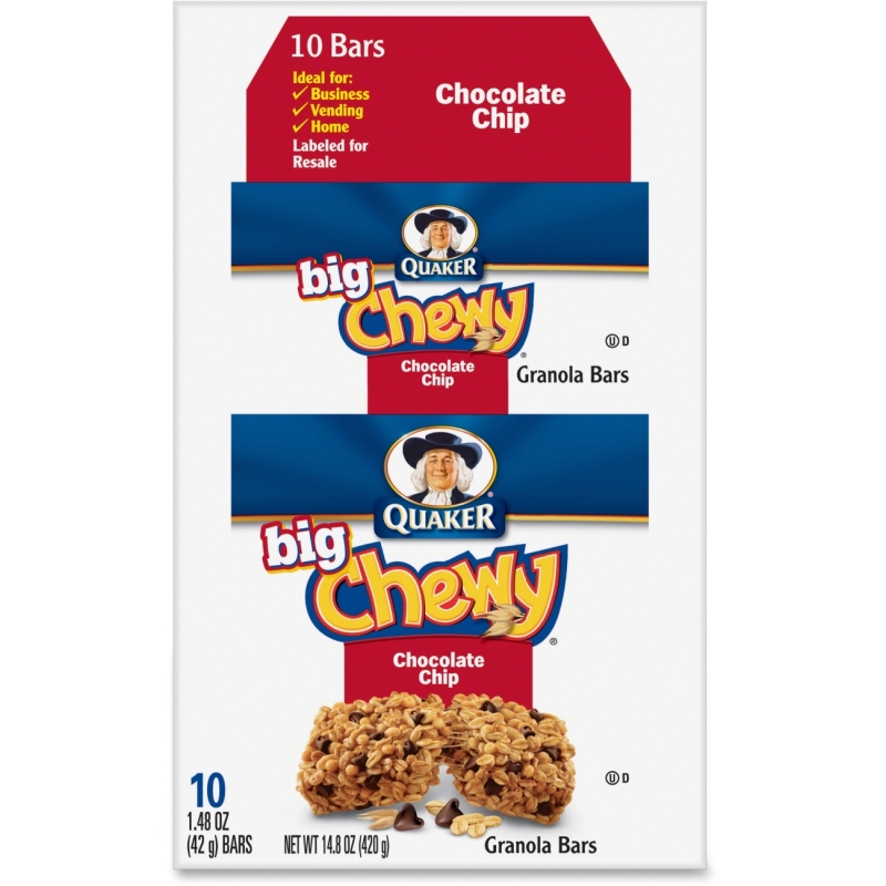 Quaker Oats Chocolate Chip Big Chewy Granola Bar 31565 QKR31565