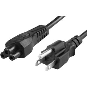 Unirise Notebook Power Cord 5/15P-C5, SJT, 125V, 10Amp, Black Jacket 6 feet PWCD-515PC5-10A-06F-BLK