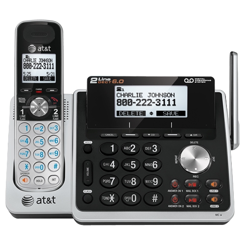AT&T 2-line Answering System with Caller ID/Call Waiting TL88102