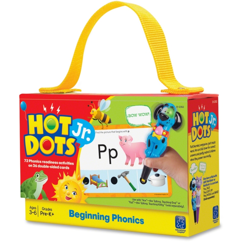 Educational Insights Hot Dots Jr. Cards: Beginning Phonics 2352 EII2352