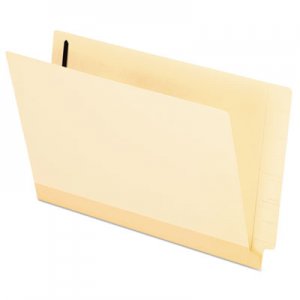 Pendaflex Manila Laminated End Tab Folders with One Fastener, Straight Tab, Legal Size, 11 pt. Manila, 50/Box PFX13210 13210