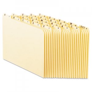 Pendaflex Top Tab A-Z File Guides, 1/5-Cut Top Tab, A to Z, 8.5 x 11, Manila