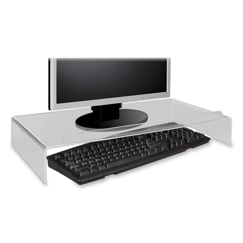 Kantek Acrylic Monitor Stand / Keyboard Storage AMS300 KTKAMS300