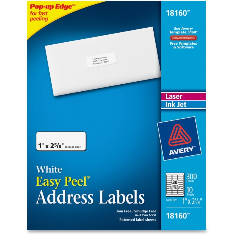 Avery Address Labels 18160 AVE18160