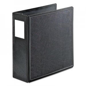 Cardinal SuperLife Easy Open Locking Slant-D Ring Binder, 3 Rings, 4" Capacity, 11 x 8.5, Black CRD14042 14042CB