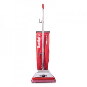 Sanitaire Quick Kleen Commercial Upright Vacuum with Vibra-Groomer II, 17.5lb, Red EURSC886G SC886G