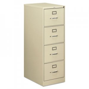 HON 510 Series Four-Drawer Full-Suspension File, Legal, 18.25w x 25d x 52h, Putty HON514CPL H514C.P.L