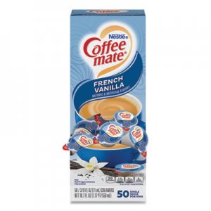 Coffee mate Liquid Coffee Creamer, French Vanilla, 0.38 oz Mini Cups, 50/Box NES35170BX 35170