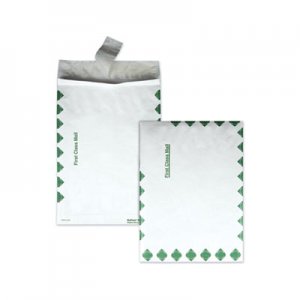 Survivor Open End Expansion Mailers, DuPont Tyvek, #13 1/2, Cheese Blade Flap, Redi-Strip Closure, 10 x 13, White