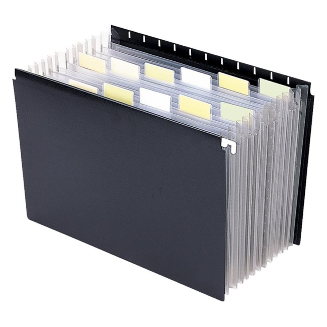Smead Black Poly Hanging Expanding File 65125 SMD65125
