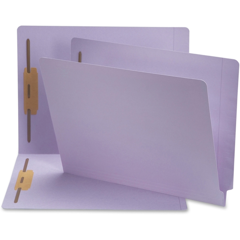 Smead Lavender End Tab Colored Fastener File Folders with Reinforced Tab 25540 SMD25540
