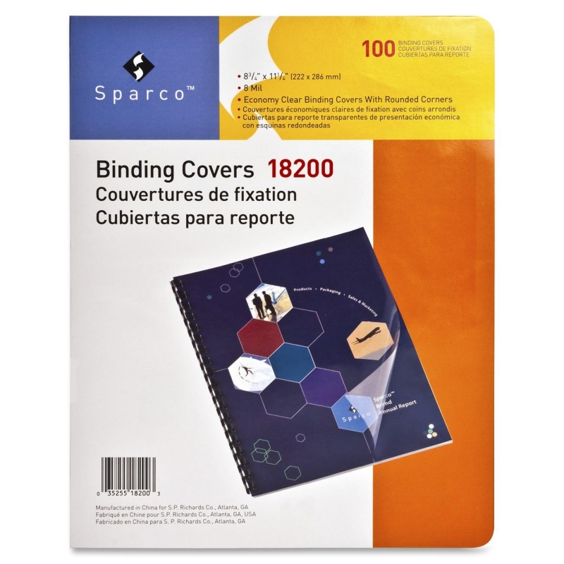 Sparco Standard Round Corner Presentation Cover 18200 SPR18200