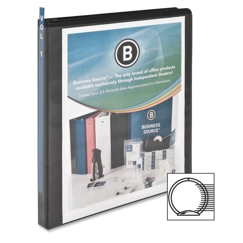 Business Source Round Ring View Binder 09950 BSN09950