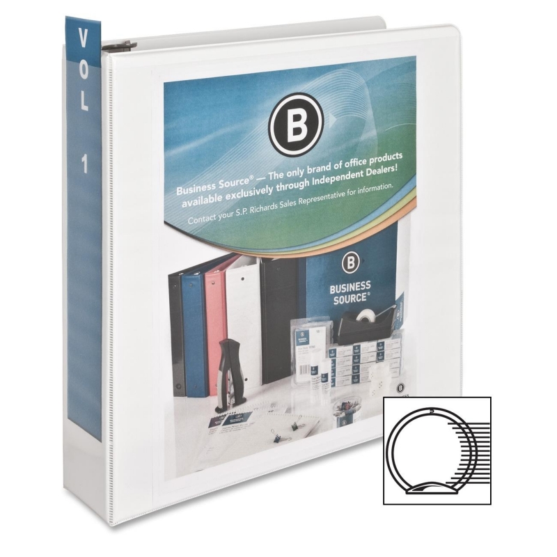 Business Source Round Ring View Binder 09957 BSN09957