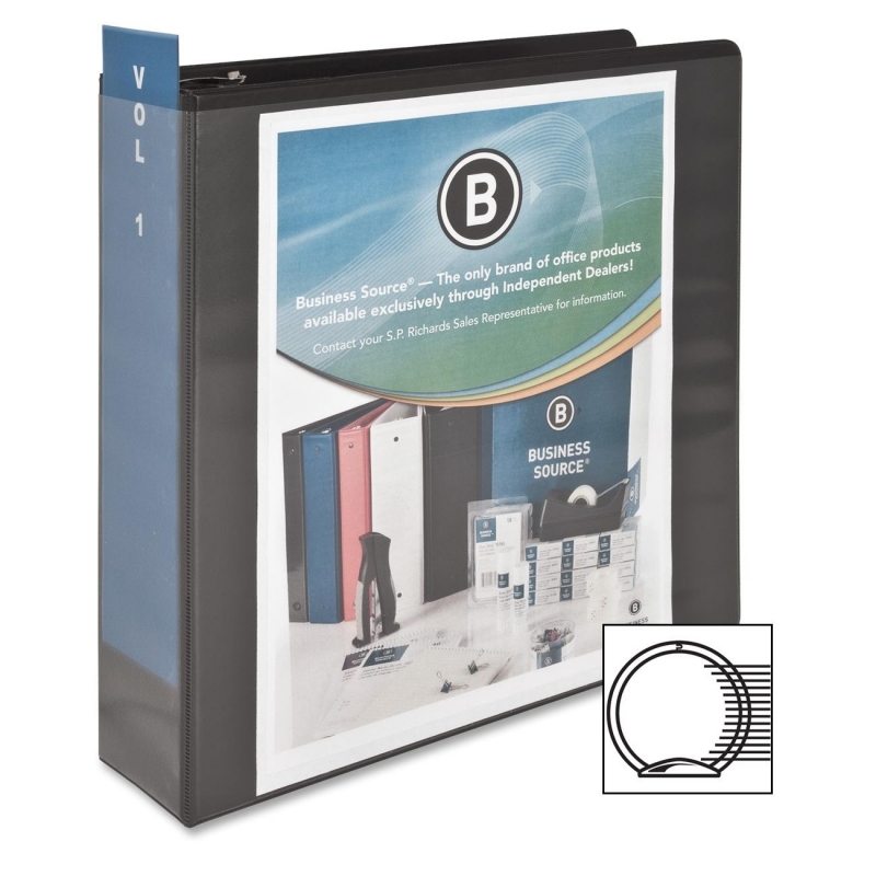 Business Source Round Ring View Binder 09958 BSN09958