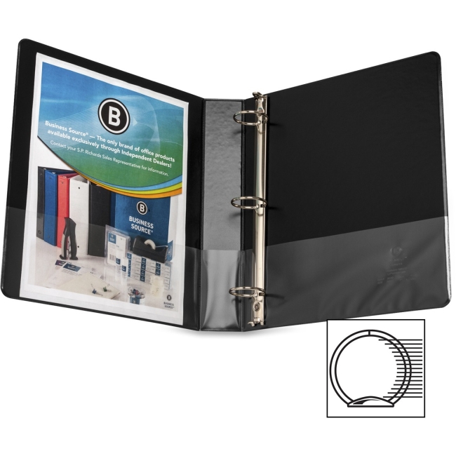 Business Source Round Ring Binder 28552 BSN28552