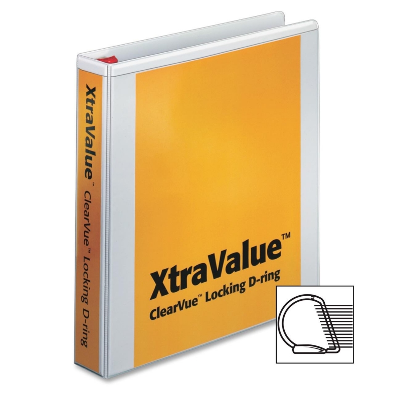 Cardinal XtraValue ClearVue Locking Slant-D Ring Binder 19020 CRD19020