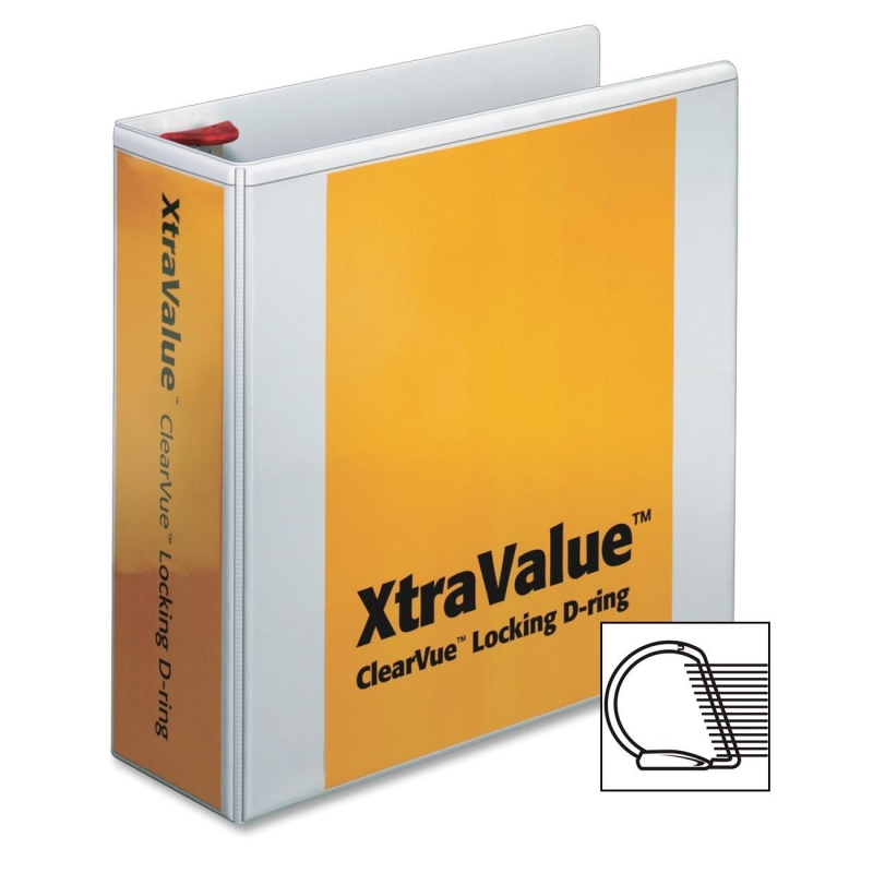 Cardinal XtraValue ClearVue Locking Slant-D Ring Binder 19050 CRD19050