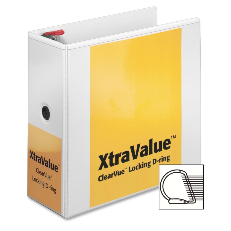 Cardinal XtraValue ClearVue Locking Slant-D Ring Binder 19060 CRD19060