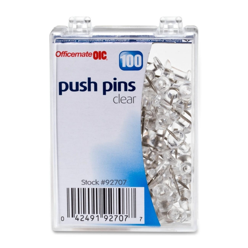 OIC Plastic Precision Push Pins 92707 OIC92707
