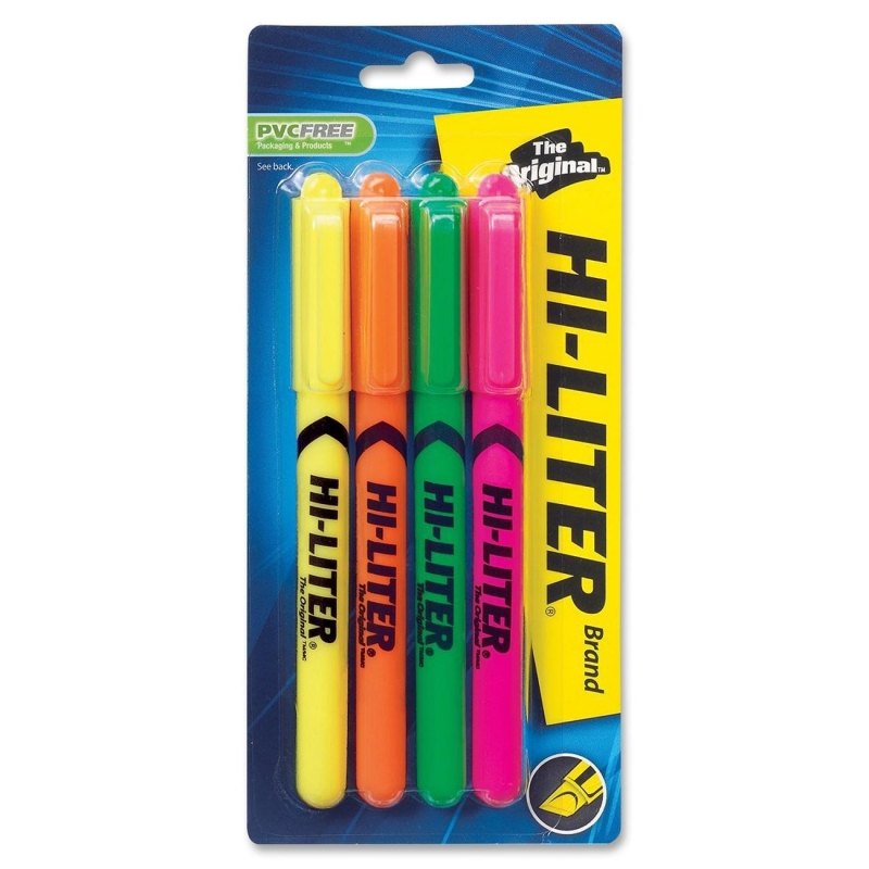 Avery Hi-Liter Fluorescent Pen Style Highlighters 23545 AVE23545