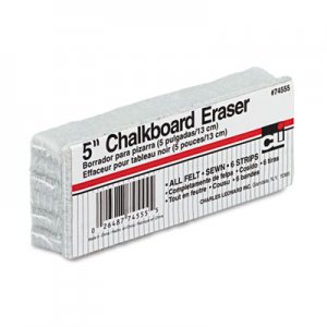 Charles Leonard 5-Inch Chalkboard Eraser, 5" x 2" x 1" LEO74555 74555