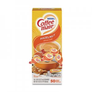 Coffee mate Liquid Coffee Creamer, Hazelnut, 0.38 oz Mini Cups, 50/Box NES35180BX 005000035180