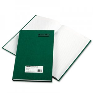National Emerald Series Account Book, Green Cover, 300 Pages, 12 1/4 x 7 1/4 RED56131 56131