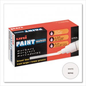 uni-Paint uni-Paint Marker, Broad Tip, White UBC63743 63743