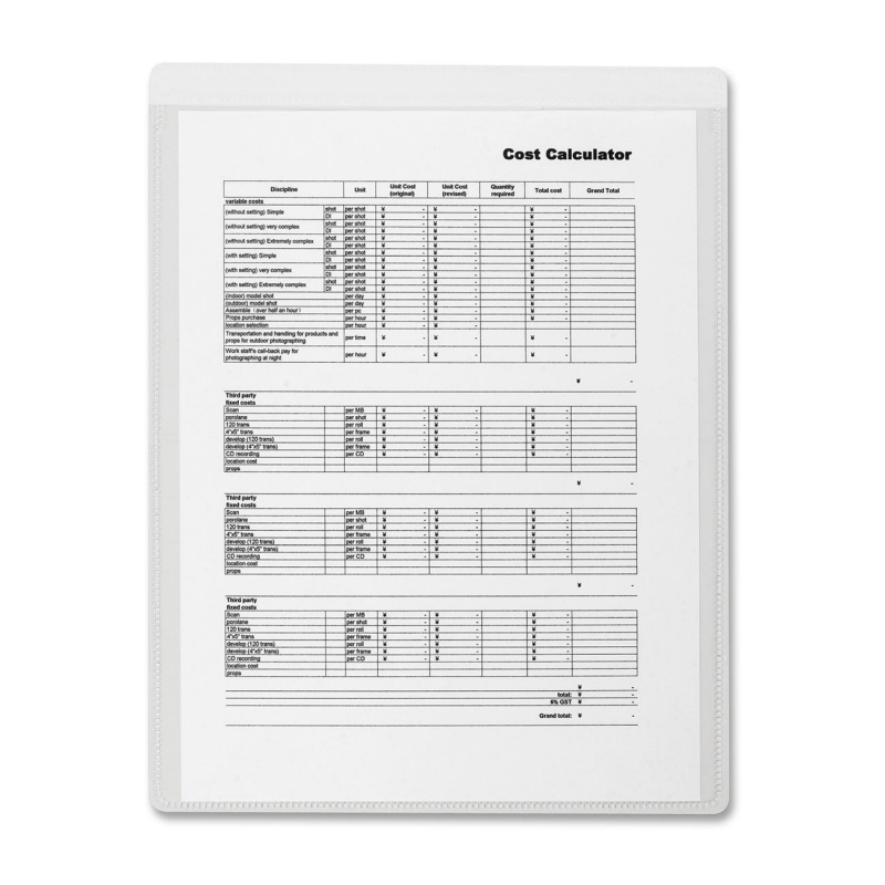 Business Source Self-Adhesive Shop Ticket Holder 16466 BSN16466