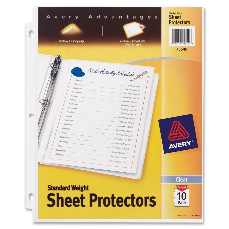 Avery Standard Weight Sheet Protector 75540 AVE75540