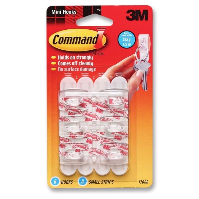 Command Mini Removable Hook 17006 MMM17006