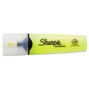 Sharpie Clearview Tank-Style Highlighter, Blade Chisel Tip, Fluorescent Yellow, Dozen SAN1897847 1897847