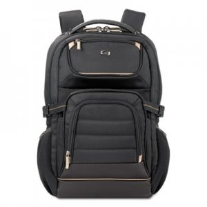 Solo Pro Backpack, 17.3", 12 1/4" x 6 3/4" x 17 1/2", Black USLPRO7424 PRO742-4