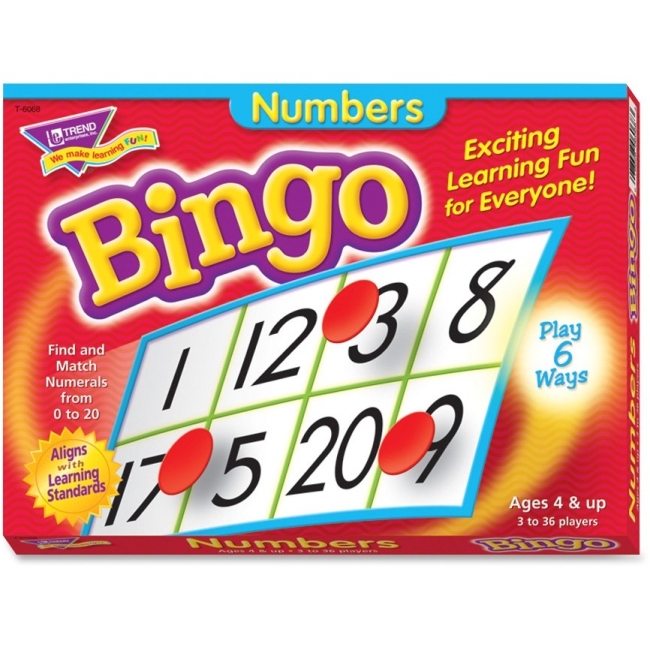 Trend Trend Numbers Learner's Bingo Game T6068 TEPT6068