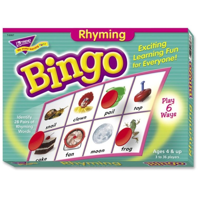 Trend Trend Rhyming Bingo Learning Game T6067 TEPT6067