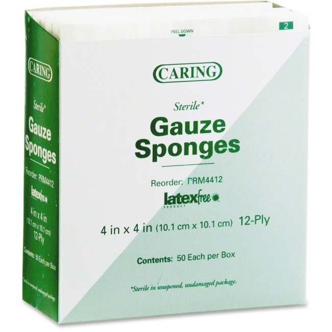 Medline Medline CARING Woven Gauze Sponge PRM4412 MIIPRM4412