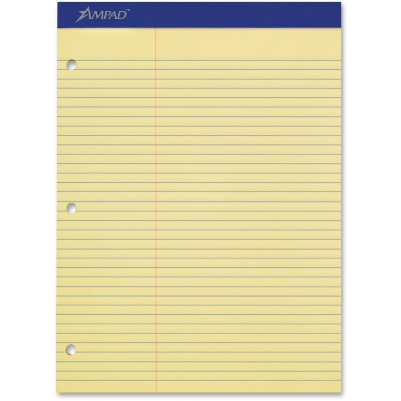 Ampad Ampad Perforated 3HP Ruled Double Sheet Pads 20245 TOP20245
