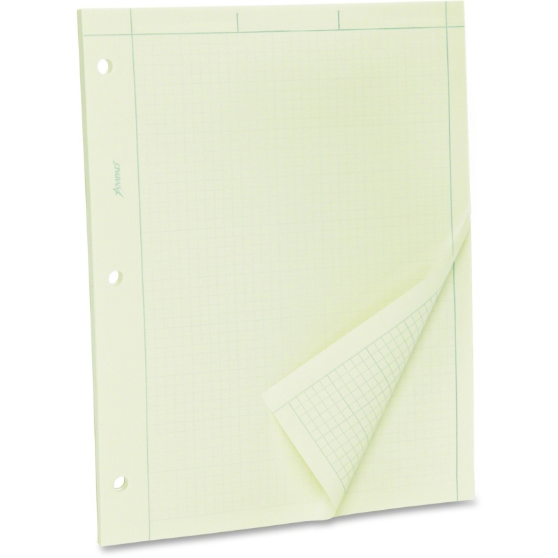 TOPS Green Tint Engineer's Quadrille Pad 22142 TOP22142