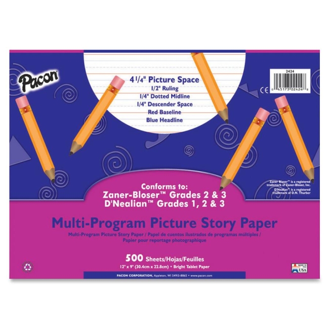 Pacon Pacon Multi-program Picture Story Paper 2424 PAC2424