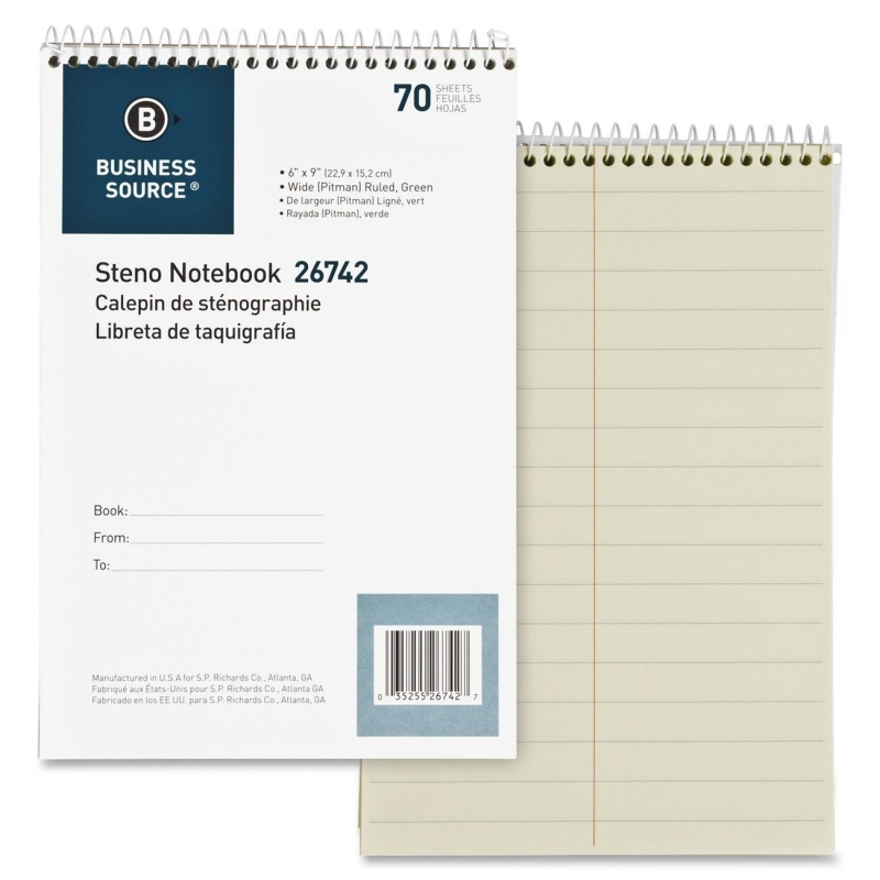 Business Source Steno Notebook 26742 BSN26742